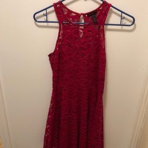 Raspberry Lace Dress